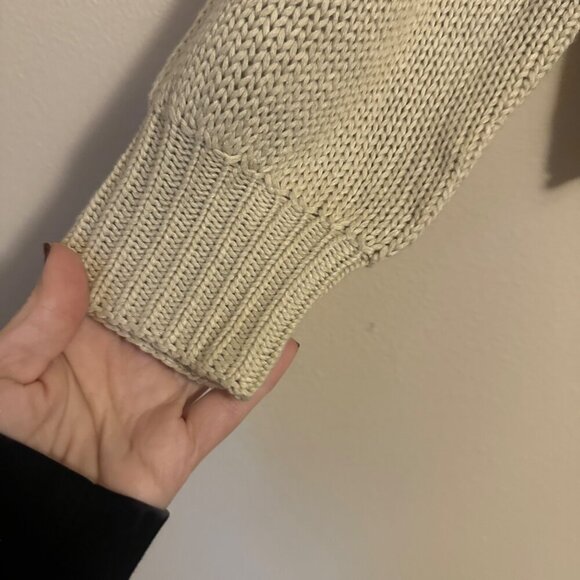 Industry Collared Polo Style Knit Pullover Womens Sz M Beachy Minimalist Sweater - Picture 3 of 7